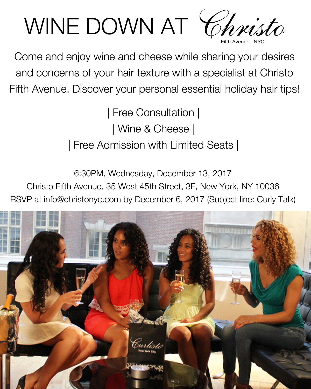 Flyer-Wine Event at Christo Fifth Avenue