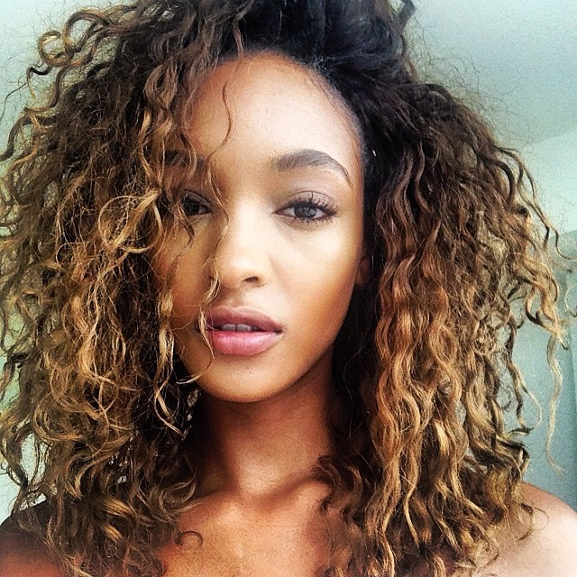 Jourdan looks great whether she's rocking a bob, blue hair or her own natural curls